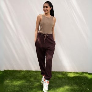 Hershey’s Chocolate Brown Terry Sweatpants (Summer-Friendly)