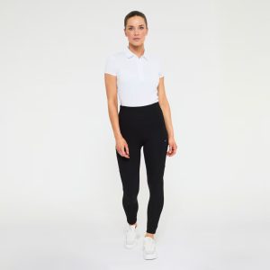 Riding leggings Knee pads High Waist - Black