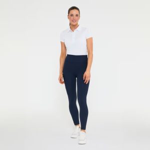 Riding leggings Knee pads High Waist - Navy