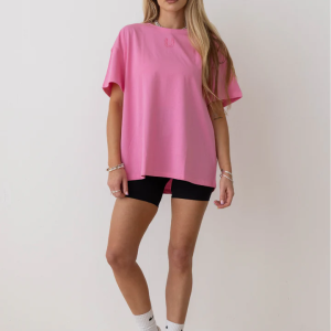 T Shirt Oversized (Premium Cotton) - Giddy UP Edition - Pink