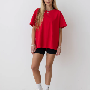 T Shirt Oversized (Premium Cotton) - Giddy UP Edition - Red